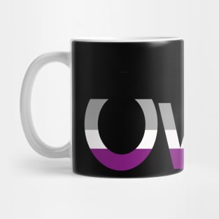 ÒwÓ asexual angry owo pride emoticon Mug